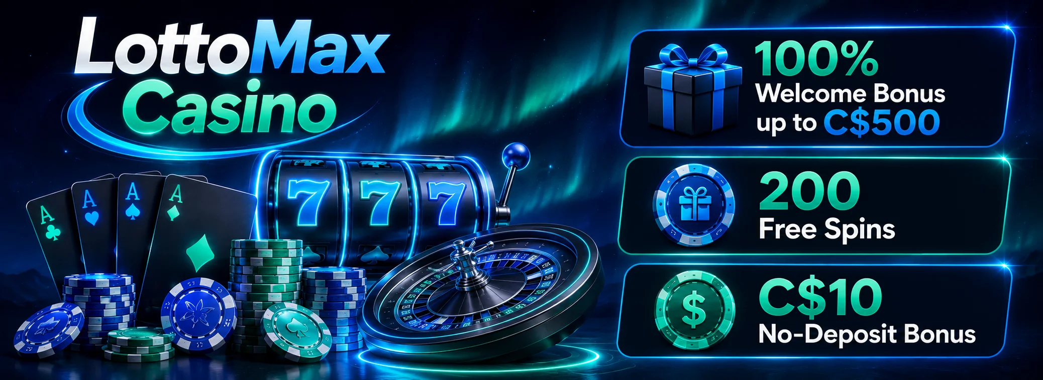 C$500 + 200 free spins